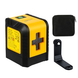Amazon Basics Green Laser Level Self-Levelling, Cross Line Horizontal and Vertical, 360 Degree Rotatable, 18m Range, Manual and Self-Levelling Modes, with Magnetic Bracket,...