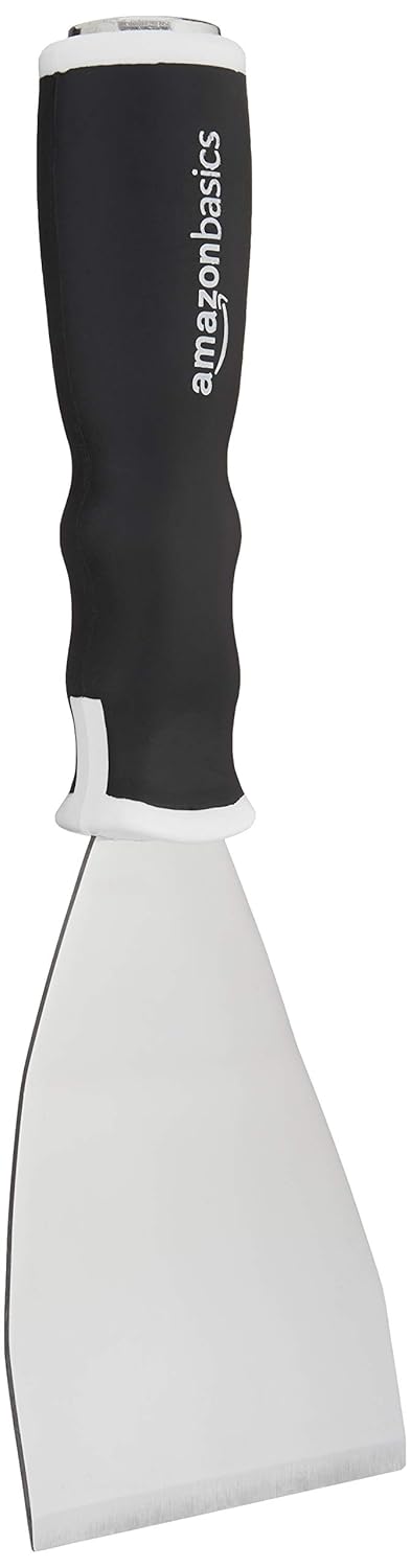 Amazon Basics Soft Grip, Heavy-Duty, Bent Scraper with Pole Socket & Hammer End, 7.62 cm