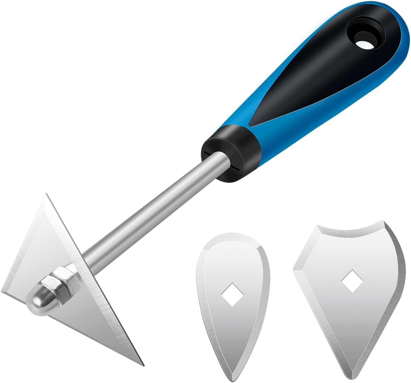 DEKEones 8-Inch Stainless Steel Paint Shave Hook with Triangle, Combination, and Heart Replacement, Versatile Paint Scraper & Remover Tool for Home Improvement