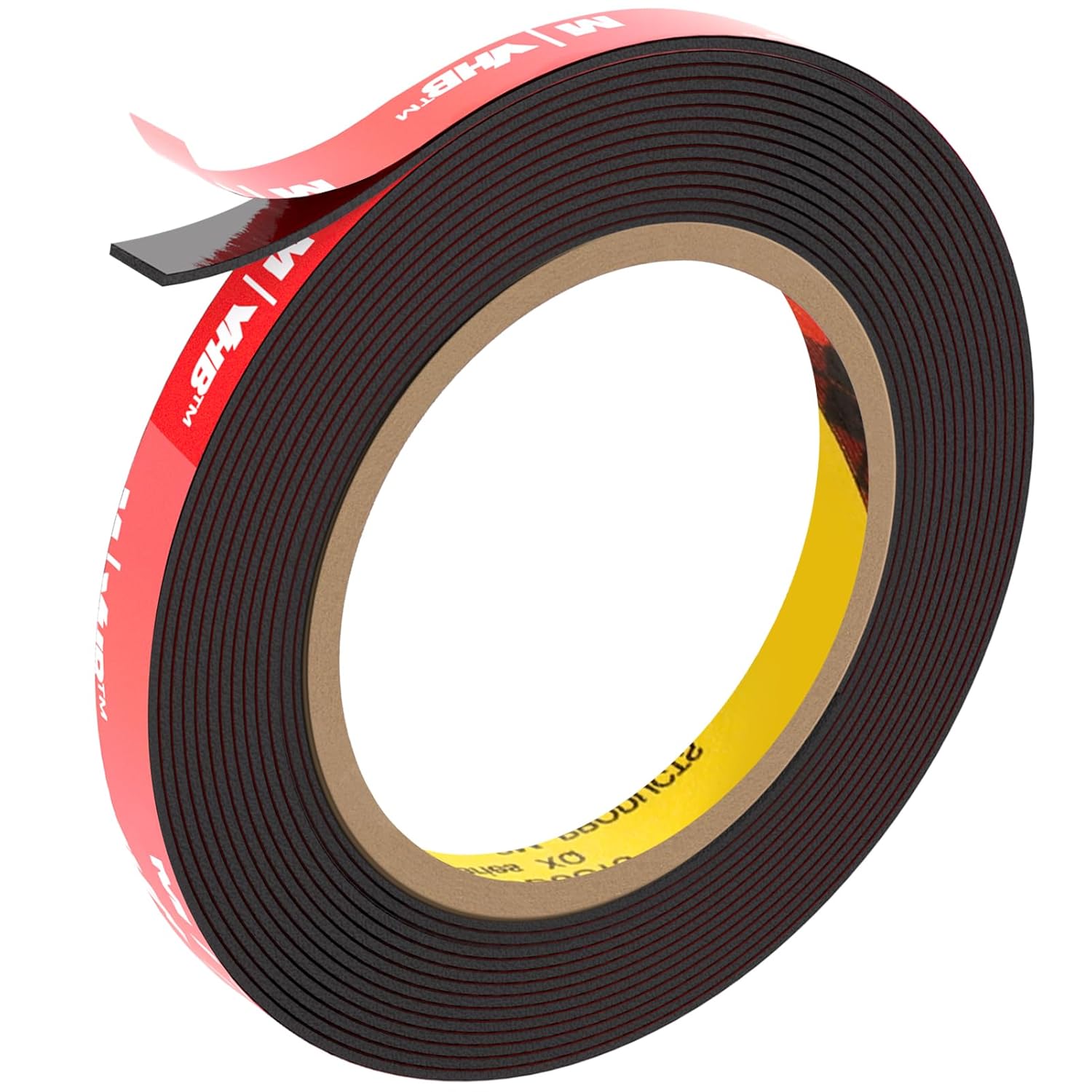 Double Sided Tape Heavy Duty, Extra Strong Adhesive Tape, Waterproof Mounting Tape, Double Sided Acrylic Foam Tape for Automotive, LED Strips, Home & Office Decor, Black...