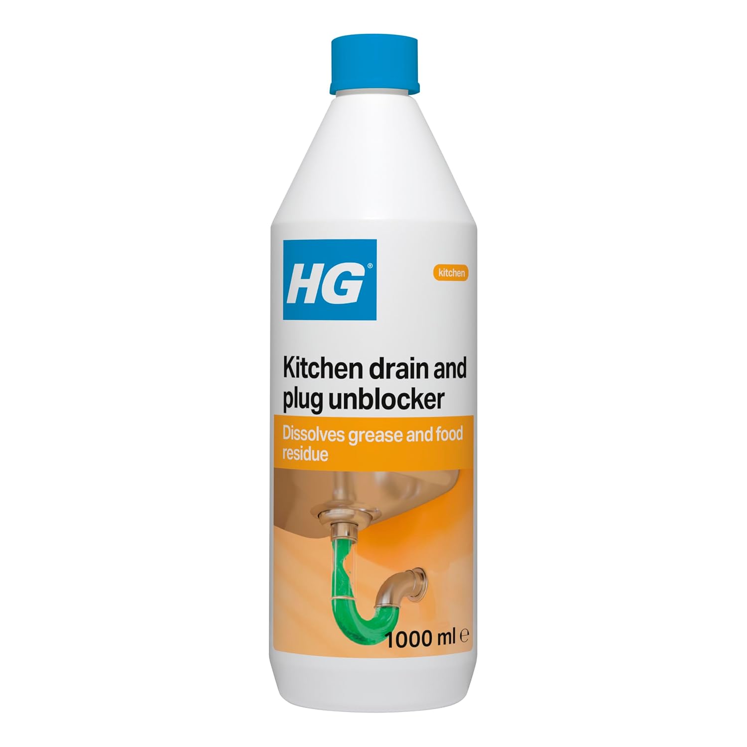 HG Kitchen Drain Unblocker | Clears Blocked Sinks | 1L