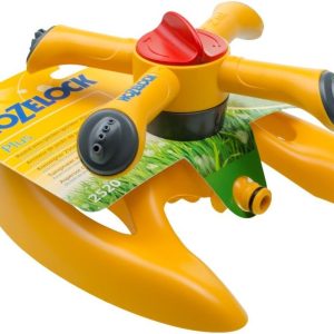 HOZELOCK - Sprinkler Rotating Plus 254 m²: Spray Sprinkler on Sled for Medium-sized Surfaces (ø 18m): 2 Spray Patterns for Even Coverage Watering [2520P0000]