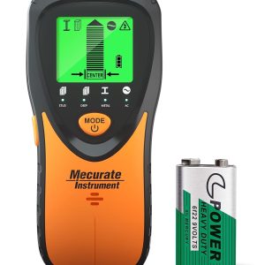 Mecurate 5-in-1 Stud Finder Wall Scanner for Studs, Metal & Live AC Wires