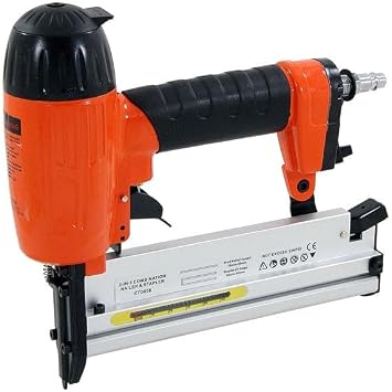 Neilsen CT0058 Air Nail Gun Stapler - 2-in-1 Tool for 18 Gauge Brad Nails (10-50mm) and Staples (16-40mm) with Carrying Case