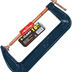 Neilsen CT0329 250mm/10in. Heavy Duty G-Clamp – Malleable Steel, Copper Plated Thread, Ideal for Woodwork & Metalwork