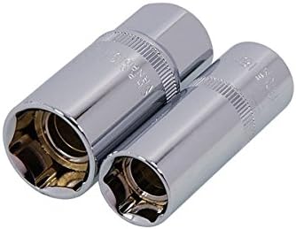 Neilsen CT4015 2Pc 1/2" Drive Magnetic Spark Plug Socket Set - 16mm & 21mm - Chrome Vanadium