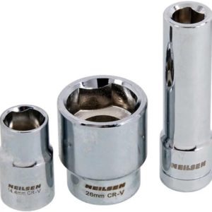 Neilsen CT4128 3pc 1/2in Dr Socket Set for Bosch Diesel Injector Pumps Chrome Vanadium Unique Profile for Diesel Injection Distributor Pumps Governing Pressure and Triangular...