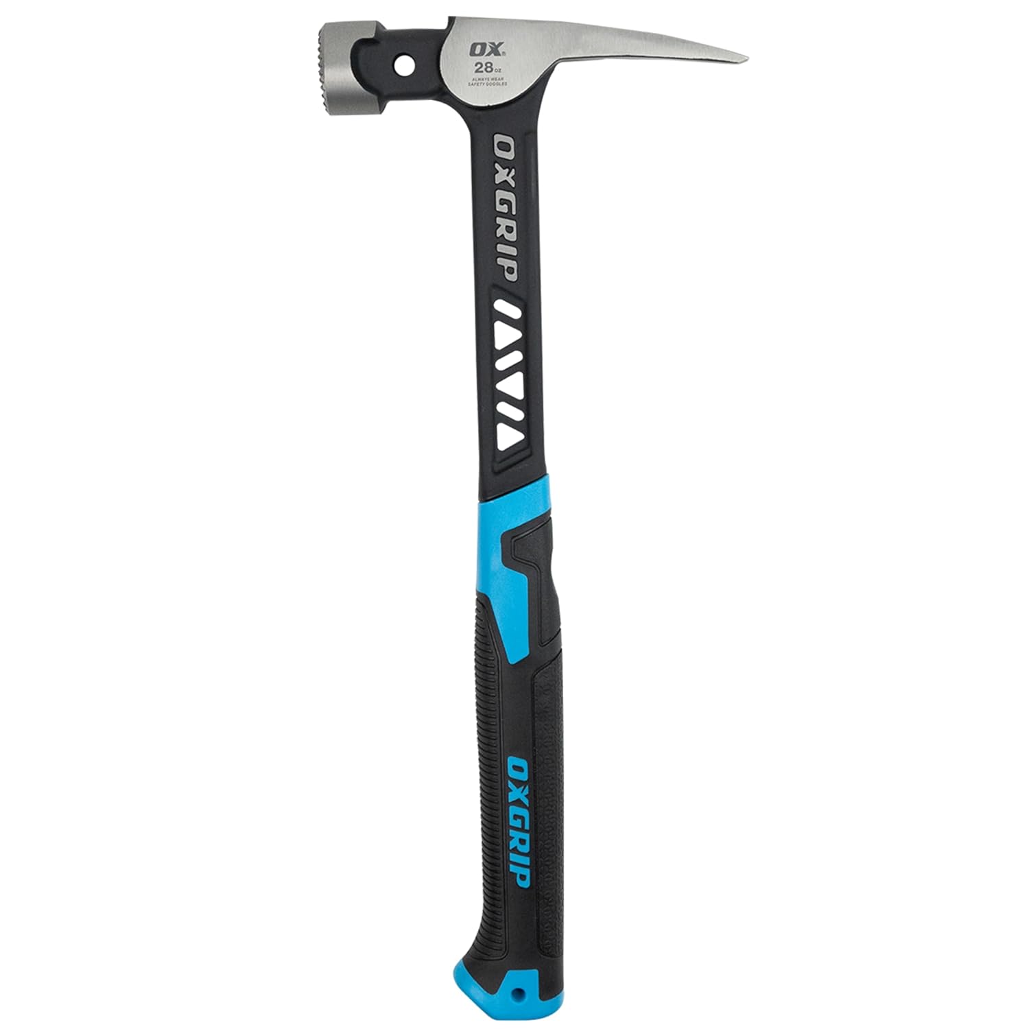 OX Pro Ultrastrike Framing Hammer Milled Face 28oz Anti-Vibe Non-Slip Grip