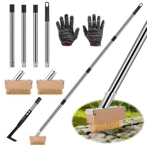 Patio Weed Remover Tool with Long Handle, Garden Tools for Weeding