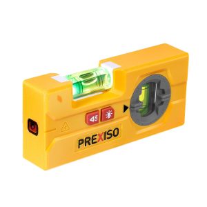 PREXISO 2-in-1 Laser Level with LED Light, Magnetic Torpedo Spirit Level