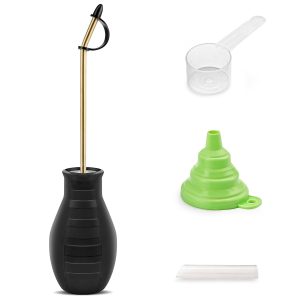 Sbestily Large Bulb Powder Duster Long Reach Diatomaceous Earth Applicator