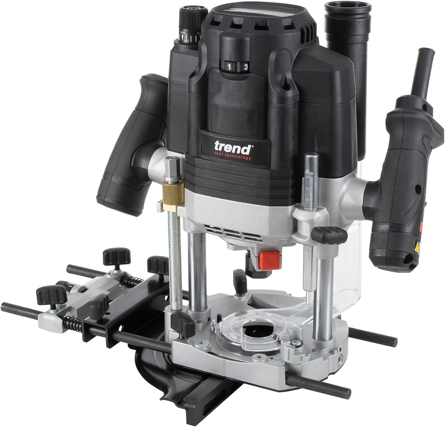 Trend T8 1/2 in Dual-Mode Plunge Router for Hand-Held/Table Use, 2200W