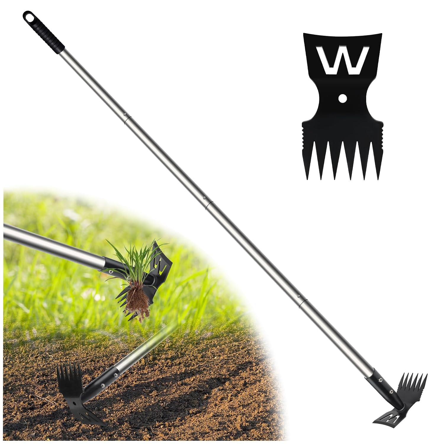 Weed Puller Tool with Long Handle, 150cm Weed Remover Garden Tools